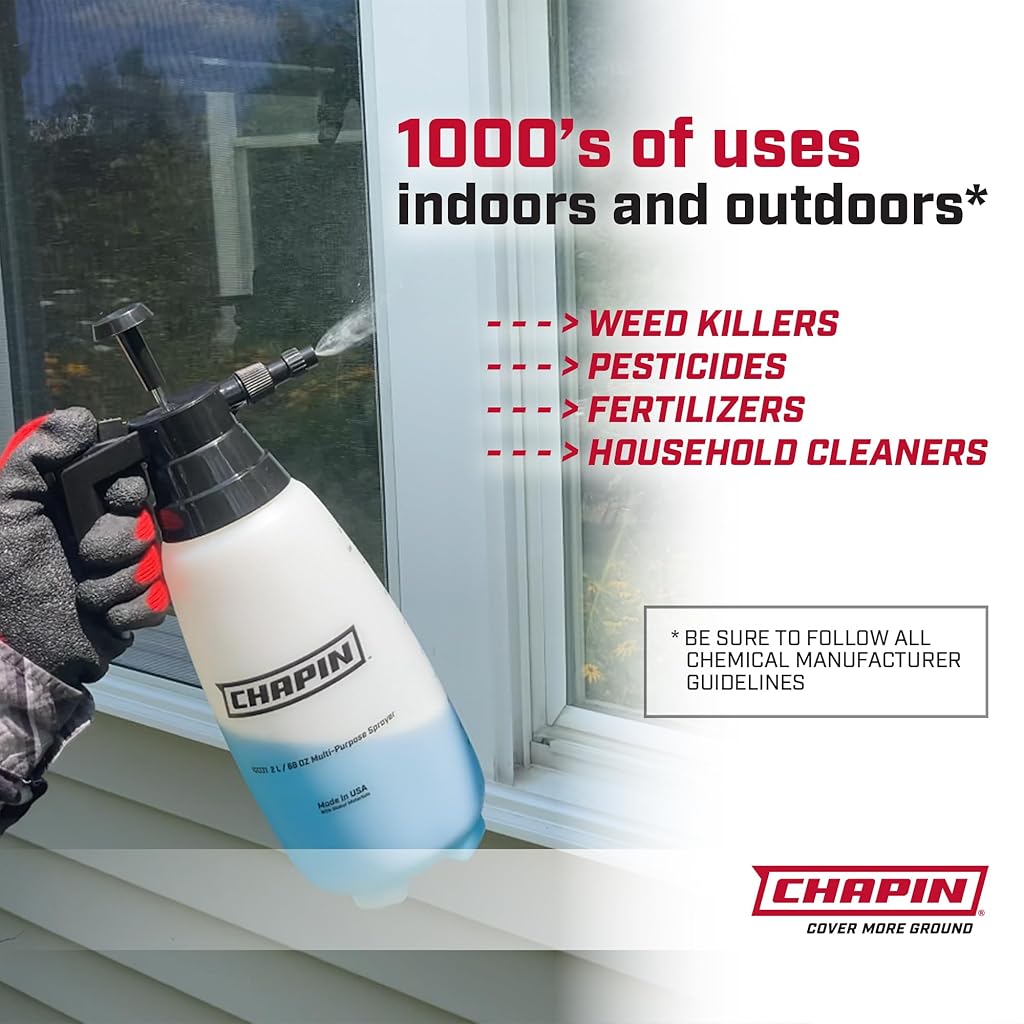 HASTHIP® 2L Handheld Pressure Water Sprayer, PE Manual Pump Foam Spray Bottle with Push-Button Lock Handle, Multipurpose Sprayer for Plant Watering, Cleaning & Car Washing HASTHIP® 2L Handheld Pressure Water Sprayer, PE Manual Pump Foam Spray Bottle with Push-Button Lock Handle, Multipurpose Sprayer for Plant Watering, Cleaning & Car Washing